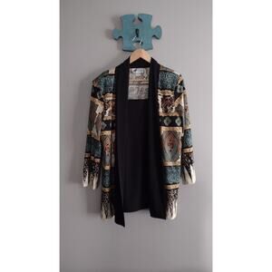 Vintage Top Notch Top Tribal Open Front Jacket attached Top 16